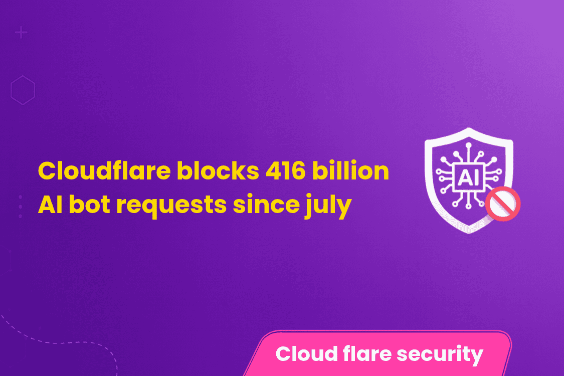 Cloudflare Blocks 416 Billion AI Bot Requests Since July