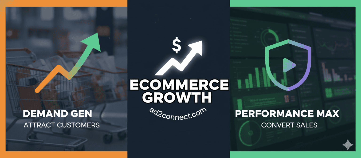 Demand Gen and Performance Max for Ecommerce Growth.