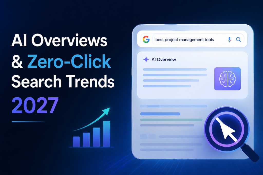 AI Overviews and zero-click search trends 2027
