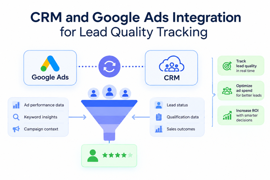 CRM and Google Ads integration for lead quality tracking