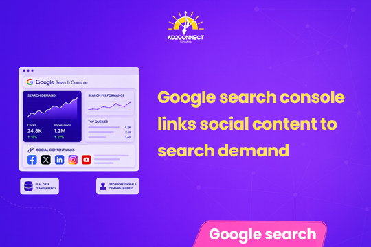 Google Search Console Links Social Content to Search Demand