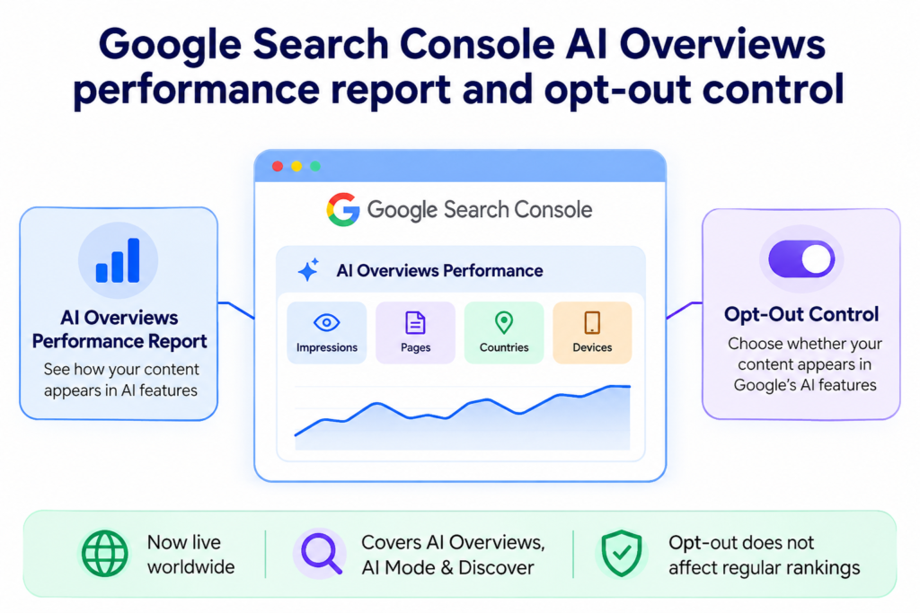 Google Search Console AI Overviews performance report