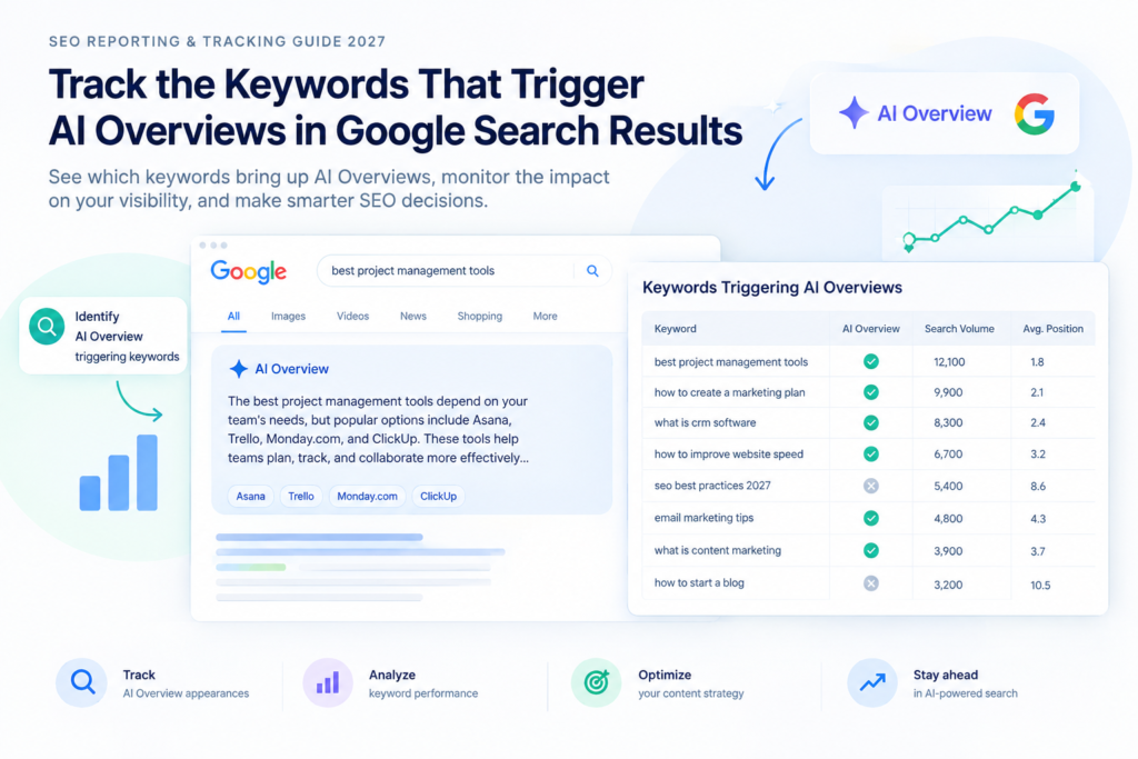 SEO reporting and tracking